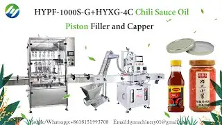 HYPF 1000S G+HYXG 4C Chili Sauce Oil Piston Filler and Capper