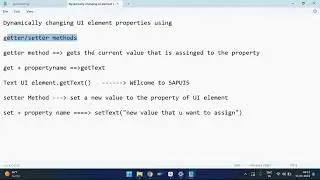 10  Dynamically changing UI element properties