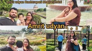 Amrit udyan. Rashtrapati Bhavan garden tour 2026. Mugal garden Delhi!