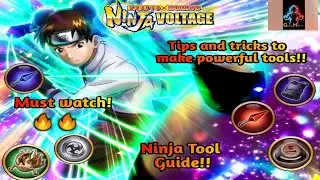 WHICH ARE THE BEST TOOLS TO MAKE? Make OP tools!! NINJA TOOL GUIDE!! Naruto x Boruto Ninja Voltage