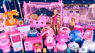 11 Minutes Satisfying with Unboxing Pink Princess House Toys Play Set Review Toys｜ASMR (no music)