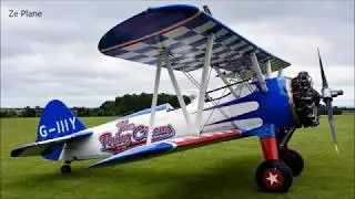 Wing Walking! atop biplane with the Aerosuperbatics (Breitling) Wing Walking Team