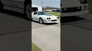 Chevrolet Camaro IROC-Z drive by at Monroe Auto Swap Meet & Car Show 2025