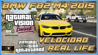 Gta V BMW F82 M4 2015 velocidad REAL LIFE