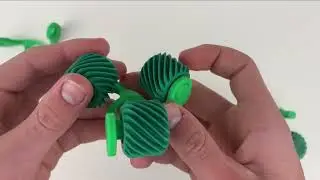 Assembly video for Cross-Axis Triple Helical Gear Fidget Spinner