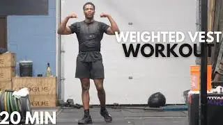 20 MIN | WEIGHTED VEST Full Body Workout | HIIT Workout | TORCH CALORIES 🔥