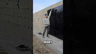 It's important to waterproof retaining wall foundations.