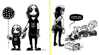 Everyday Life Of A Metalhead Couple In Adorable Comics