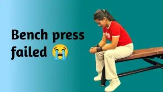 Bench Press (PR) Failed😭|| #vlog #youtube #youtubevideo #vlogs #gym #power #motivation 