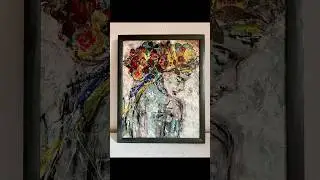 Floral Woman Wall Art 🌸 | Emotional Abstract Portrait | Ukrainian Handmade Painting #BohoArt