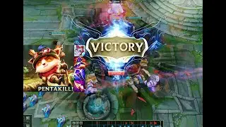 TEEMO TOP CAN LITERALLY 1V5 THE FULL ENEMY TEAM (PENTA KILL) - S13 Teemo TOP Gameplay Guide