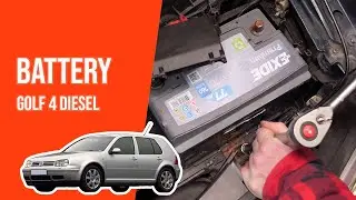 How to replace the car battery GOLF 4 1.9 TDI 🔋