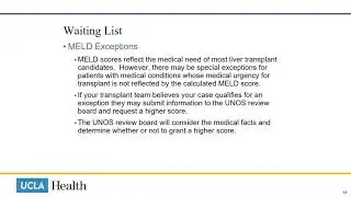 Liver Transplant Waitlist, Part 1 | UCLA Transplantation Services