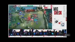 Mic check ONIC 🔥🔥🔥 #onic #evos #mplindonesia #mobilelegends 