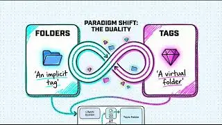 How should one choose between tags and folders in knowledge management?