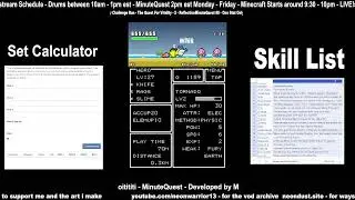 MinuteQuest #8 - One Stat Only - The Quest For Vitality - 2   Reflect - LIVE!stream #46