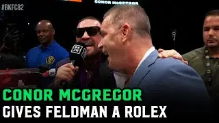 Conor McGregor gifts David Feldman a Birthday Rolex