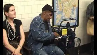 Danny Small in the subway