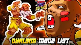 DHALSIM MOVE LIST - X-Men vs. Street Fighter (XvSF)