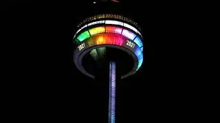 Toronto CN Tower New Year's Eve light show
