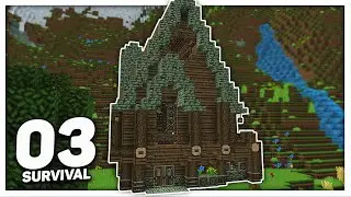 STARTER HOUSE - Minecraft 1.18 Survival Let's Play (Episode 3)