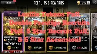 TWD RTS: Lucille Tokens Pull, Prestige Recruits Pulls, 5 Star Recruit Pull, & 5 Star Ascension!