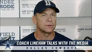 Coach Scott Linehan on Offensive Preparation for NYG and Dak Prescott Status | Dallas Cowboys 2018