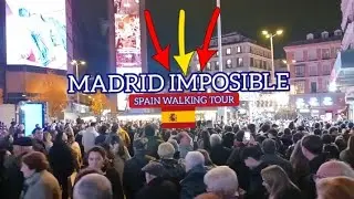 Así  NO se Puede MADRID en Navidad 🇪🇸 4K Recorrido a pie España 2025 🪭SUBTÍTULOS