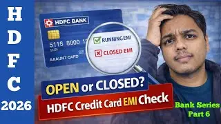 How to Check Running or Closed EMI in HDFC Credit Card | EMI Status Online | Part 6