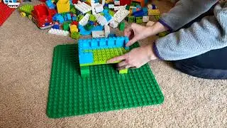*Time -Lapse Video*, Lunch with Elsa and Olaf in a Duplo Castle!!
