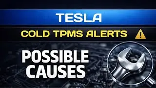 Ложные оповещения о низком давлении в шинах Tesla холодным утром &ndash; объяснение потенциальных проблем.
