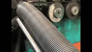 Rolling door spring production process