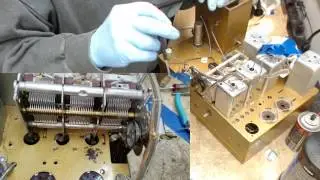 1939 ZENITH 7J368 AC-DC SHUTTERDIAL Radio Console Part 4 of 10 Tuning Mechanism