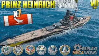 Prinz Heinrich 7 Kills & 202k Damage | World of Warships Gameplay 4k