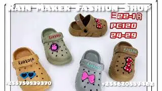 VIATU VYA WATOTO VYa MVUA CROCS SHOE'S COLLECTION ZA KIKE NA KIUME 