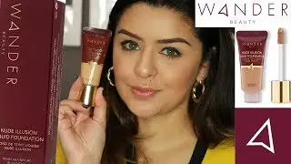 WANDER BEAUTY ILLUSION FOUNDATION REVIEW & WEAR TEST | DRY SKIN | SHEILA SHIMMERS