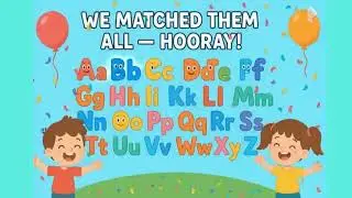 ABC Uppercase + Lowercase Matching Song | Learn Letters with Fun Cars & Cute Alphabet Friends!