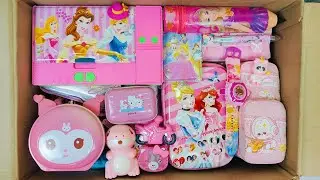 Unboxing Cute Pink Stationery For Girls📚 Princess Pencil box, Geometry Box, Dairy, Nail art, Pen,