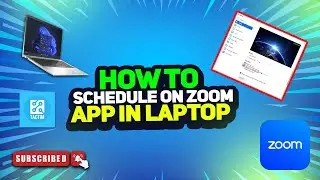 How to set Schedule on Zoom App using Laptop 2025
