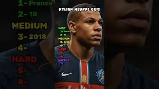 Kylian Mbappe Quiz Part 1