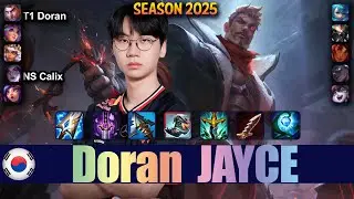 T1 Doran JAYCE vs GWEN Top - Patch 25.17 KR Ranked | lolrec