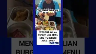 Menu MBG burger
