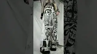 Styling my pants #grunge #baggy #edgy #goth #alt #alternative #outfit .
