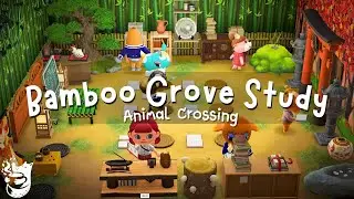 Bamboo Grove Study Session 🎋📚 ACNH Classroom with Tranquil Atmosphere for Study, Focus & Calm Vibes🎶