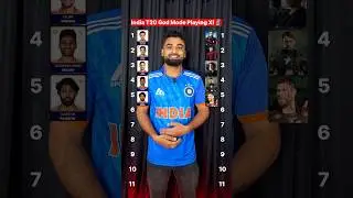 India T20 God Mode Playing XI 🗿