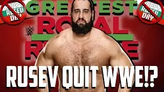 Did Rusev Quit WWE?