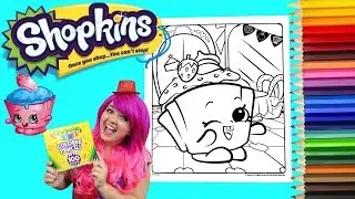 Coloring Shopkins Cupcake Chic Coloring Book Page Colored Pencil Prismacolor | KiMMi THE CLOWN