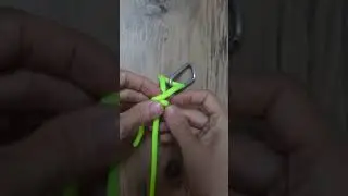 Как завязать спасательный узел, используя только один карабин?