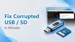 Исправьте поврежденный USB-накопитель или SD-карту за считанные минуты!