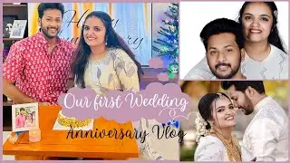 Our First Wedding Anniversary ❤️ | ഒരിക്കലും പ്രതീക്ഷിക്കാത്ത Gift❤️ | Wedding Anniversary | Muscat 